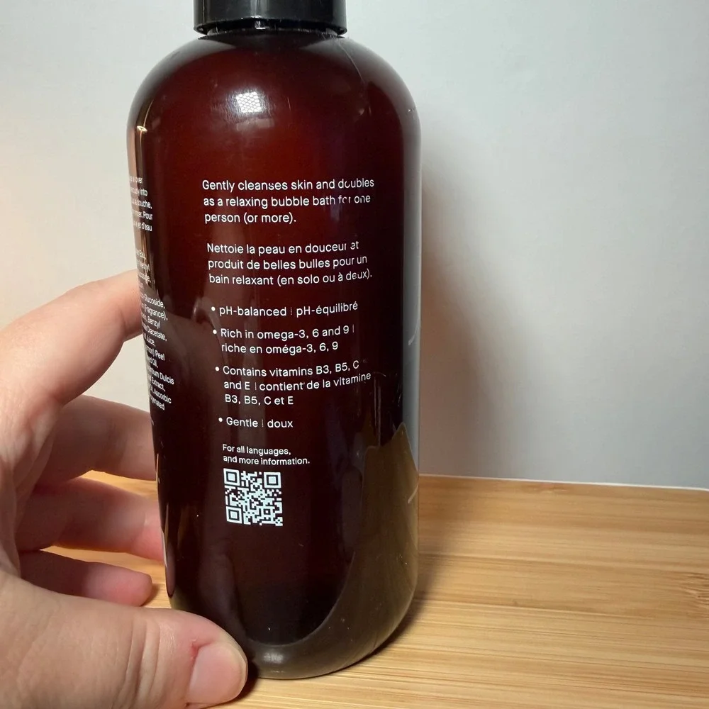 Maude Wash No. 3 Body Wash and Bubble Bath Sandalwood Eucalyptus 12oz NEW